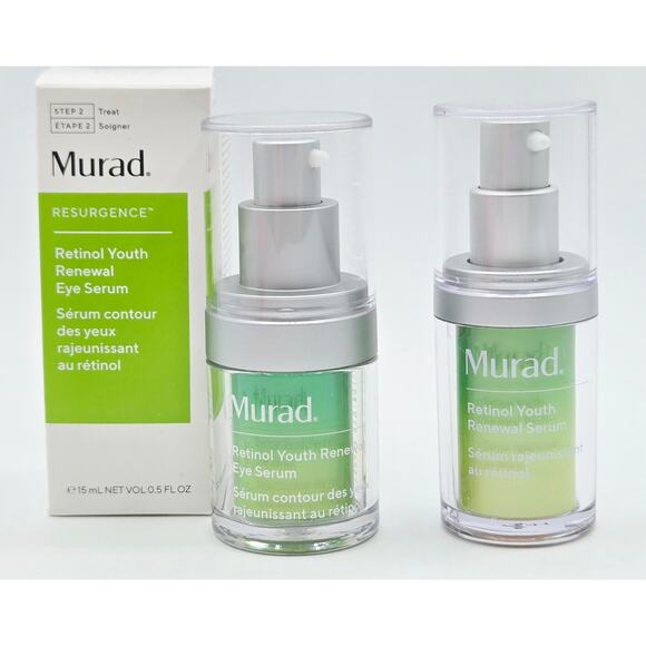 Murad Resurgence Retinol Youth Renewal Serum and Eye Serum- 0.5 oz ea - NEW - Picture 1 of 3
